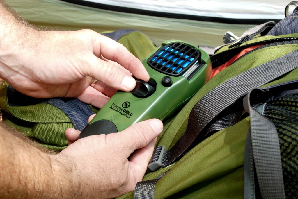 Thermacell’s Repellent Appliance is perfect for duration backpack camping. With its light weight and small size, it fits in or on your multi-day technical pack while delivering the same bug protection zone as the larger Repellent Camp Lantern.