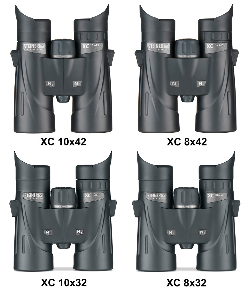 The all-new Steiner-Optics XC-series of adventure binoculars delivers premium German engineering at an entry level price. These binoculars are offered in compact (8x32 and 10x32) and mid-size (8x42 and 10x42) platforms to meet your particular adventure hiking and camping needs.